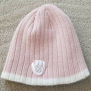 Pastel Pink Milwaukee Brewers Stocking Acrylic Cap